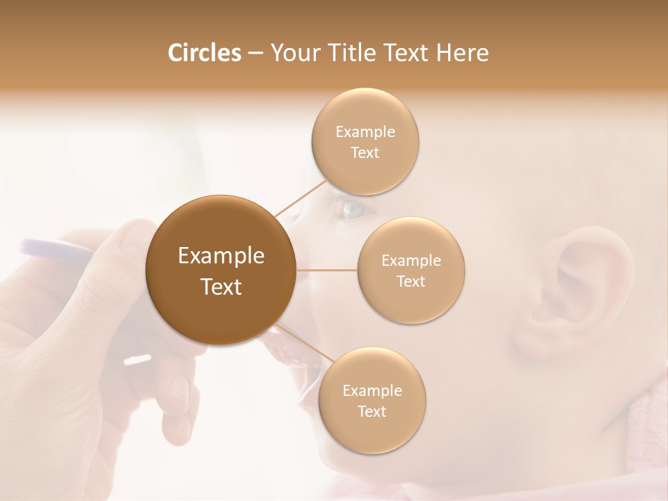 Mother Feeding Baby Food To Baby PowerPoint Template