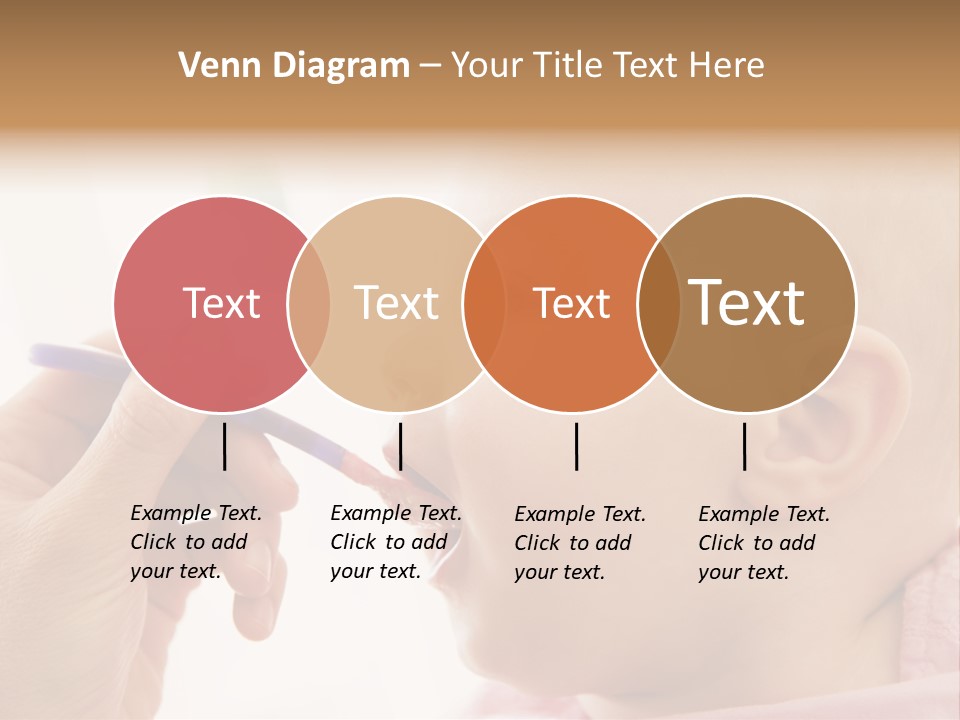 Mother Feeding Baby Food To Baby PowerPoint Template