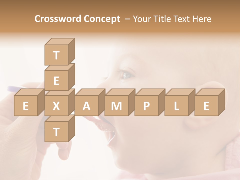 Mother Feeding Baby Food To Baby PowerPoint Template