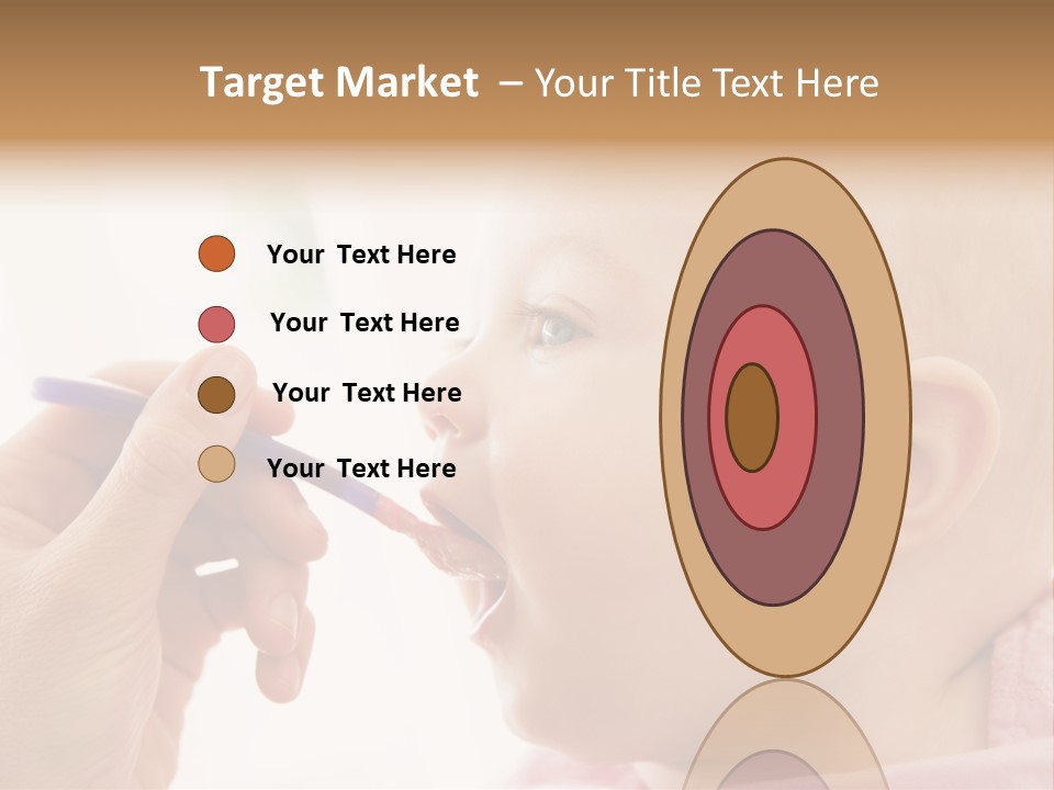 Mother Feeding Baby Food To Baby PowerPoint Template