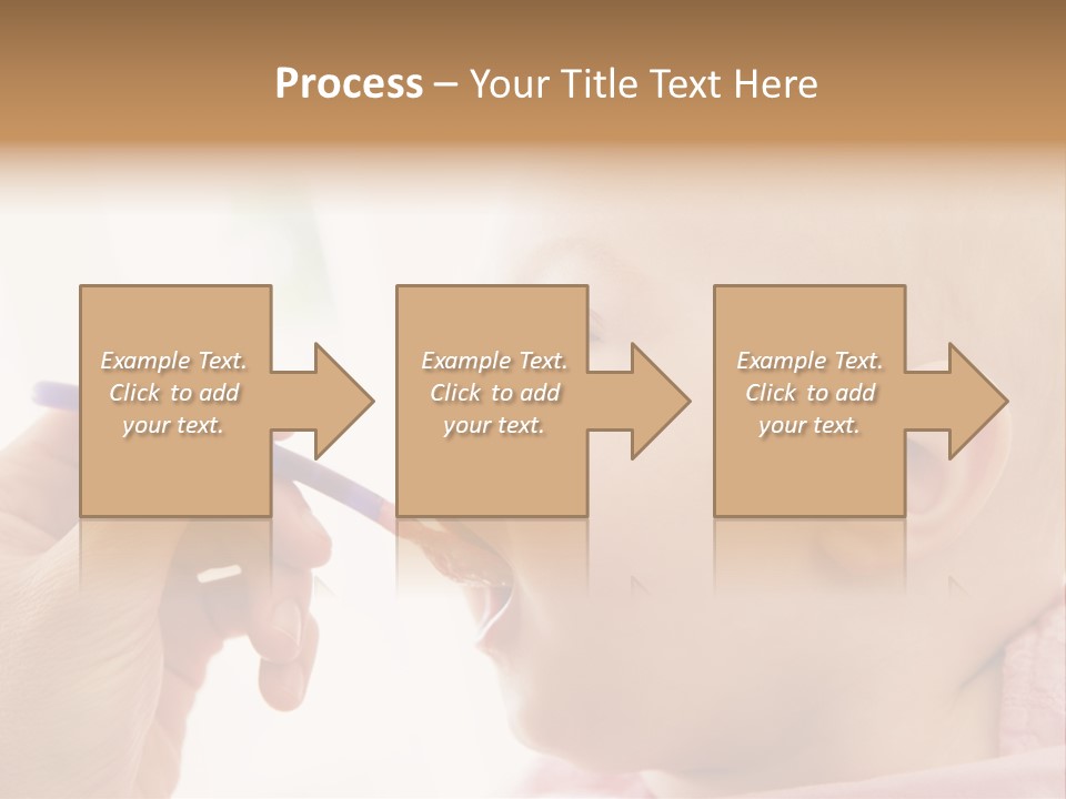 Mother Feeding Baby Food To Baby PowerPoint Template