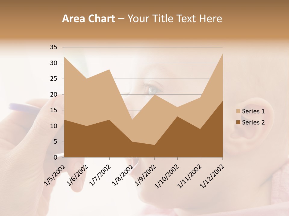 Mother Feeding Baby Food To Baby PowerPoint Template