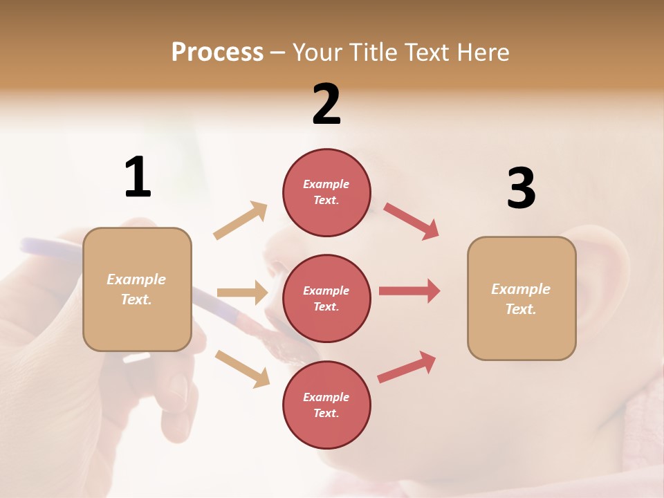 Mother Feeding Baby Food To Baby PowerPoint Template