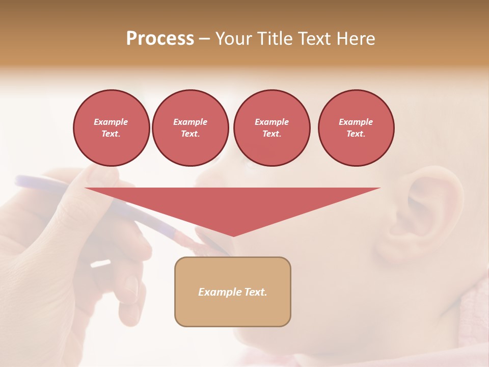 Mother Feeding Baby Food To Baby PowerPoint Template