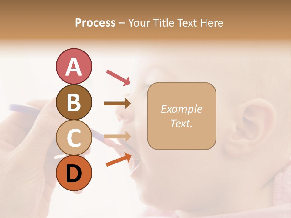 Mother Feeding Baby Food To Baby PowerPoint Template