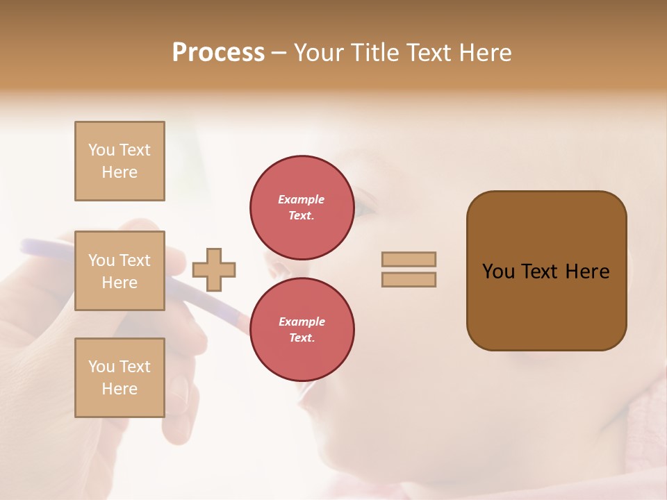 Mother Feeding Baby Food To Baby PowerPoint Template