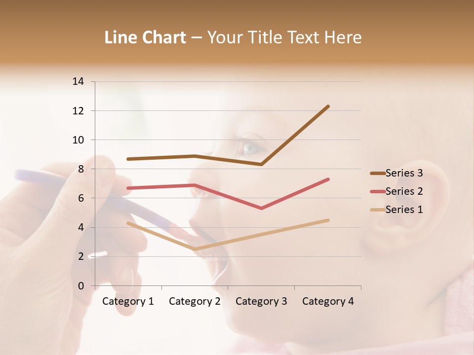 Mother Feeding Baby Food To Baby PowerPoint Template