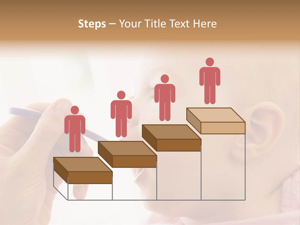 Mother Feeding Baby Food To Baby PowerPoint Template