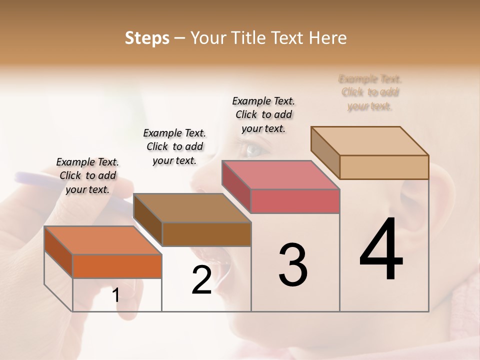 Mother Feeding Baby Food To Baby PowerPoint Template