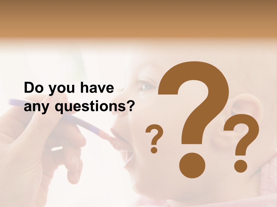 Mother Feeding Baby Food To Baby PowerPoint Template