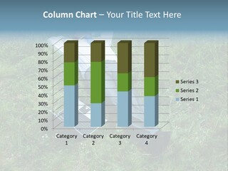 Image Of Businessman Relaxing On The Grass With Laptop Near By PowerPoint Template