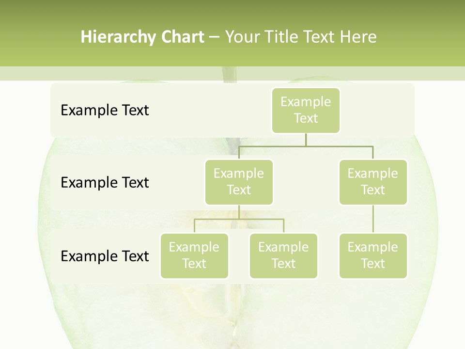 Half Apple Isolated On White Background PowerPoint Template