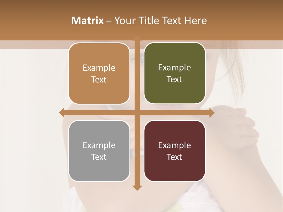 A Little Girl Is Posing For A Picture PowerPoint Template