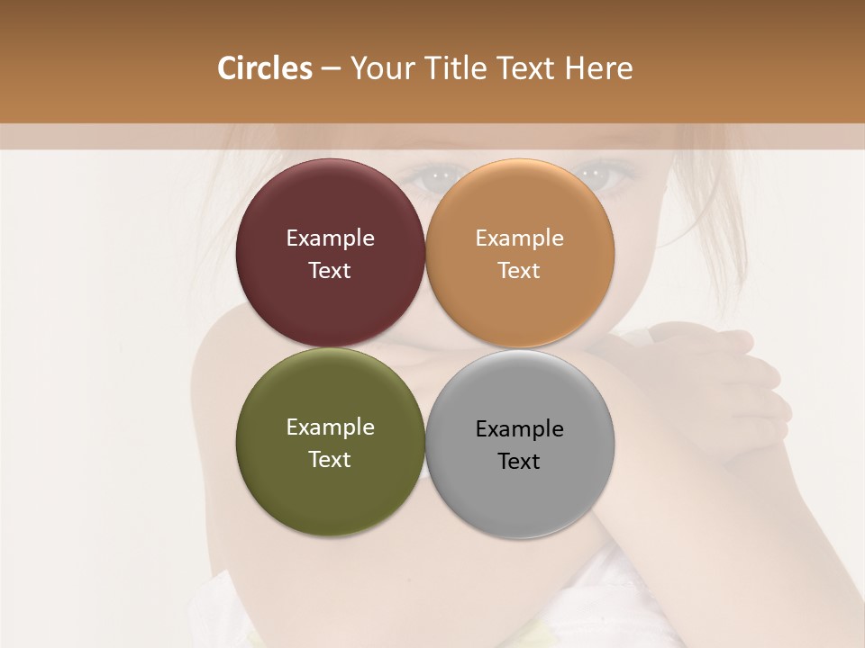 A Little Girl Is Posing For A Picture PowerPoint Template