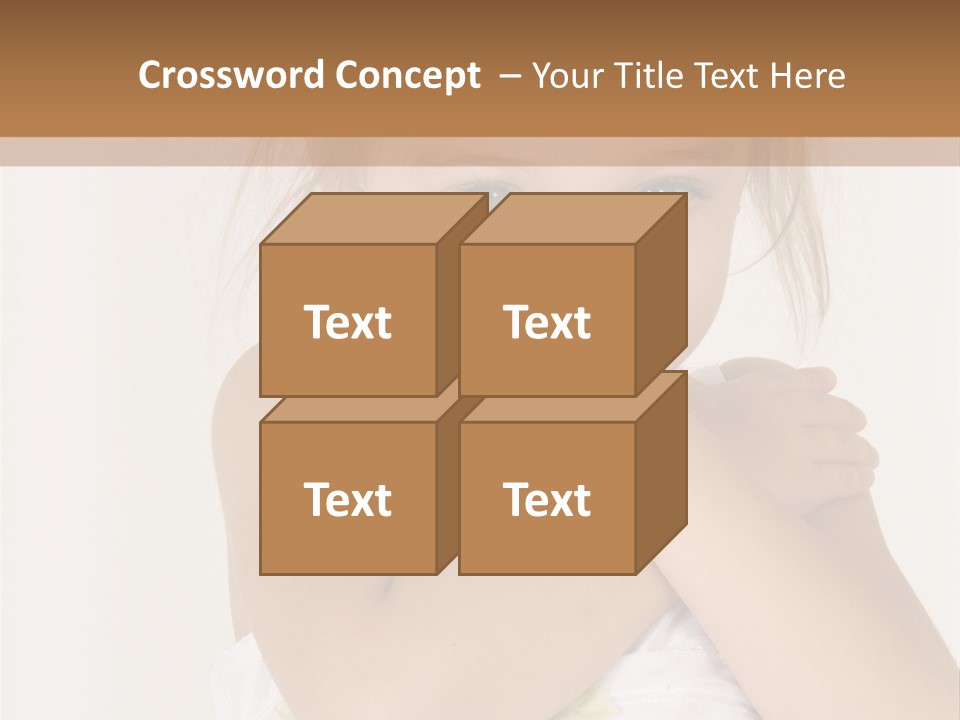 A Little Girl Is Posing For A Picture PowerPoint Template