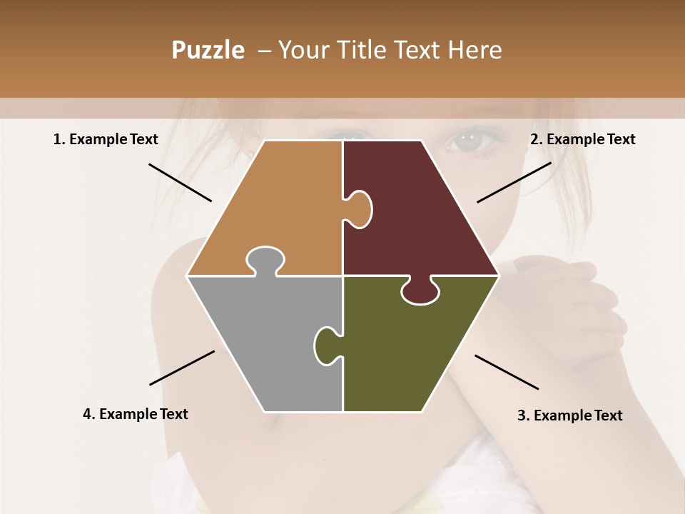 A Little Girl Is Posing For A Picture PowerPoint Template