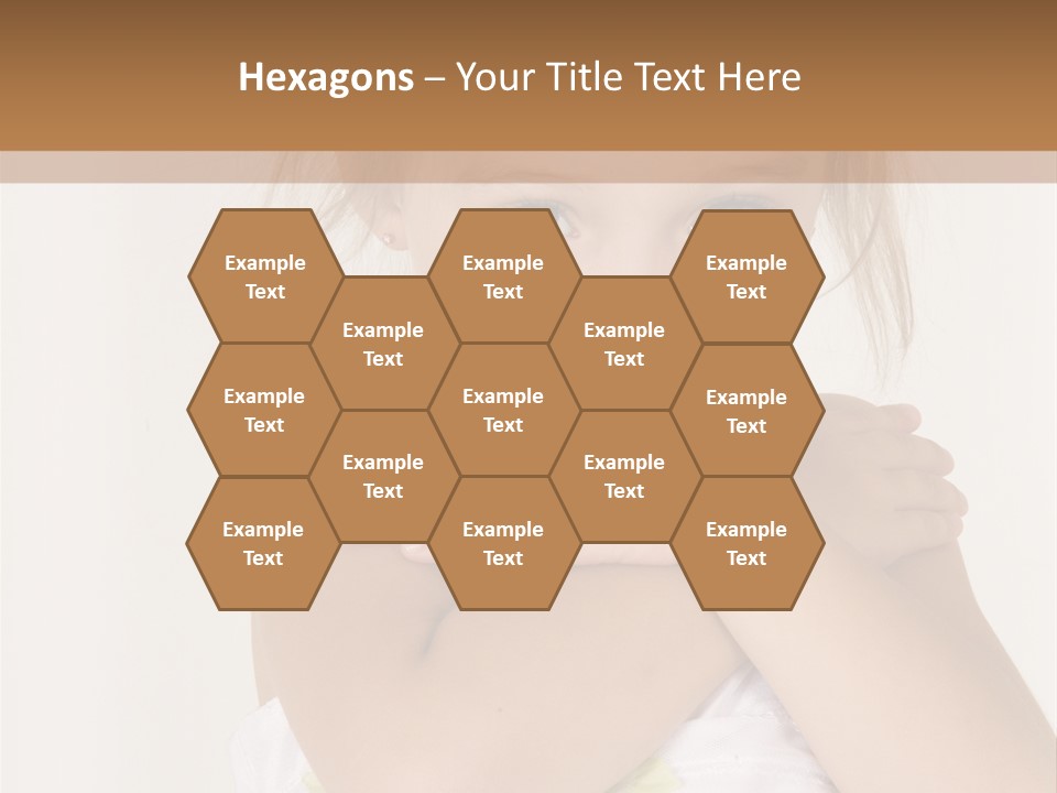 A Little Girl Is Posing For A Picture PowerPoint Template