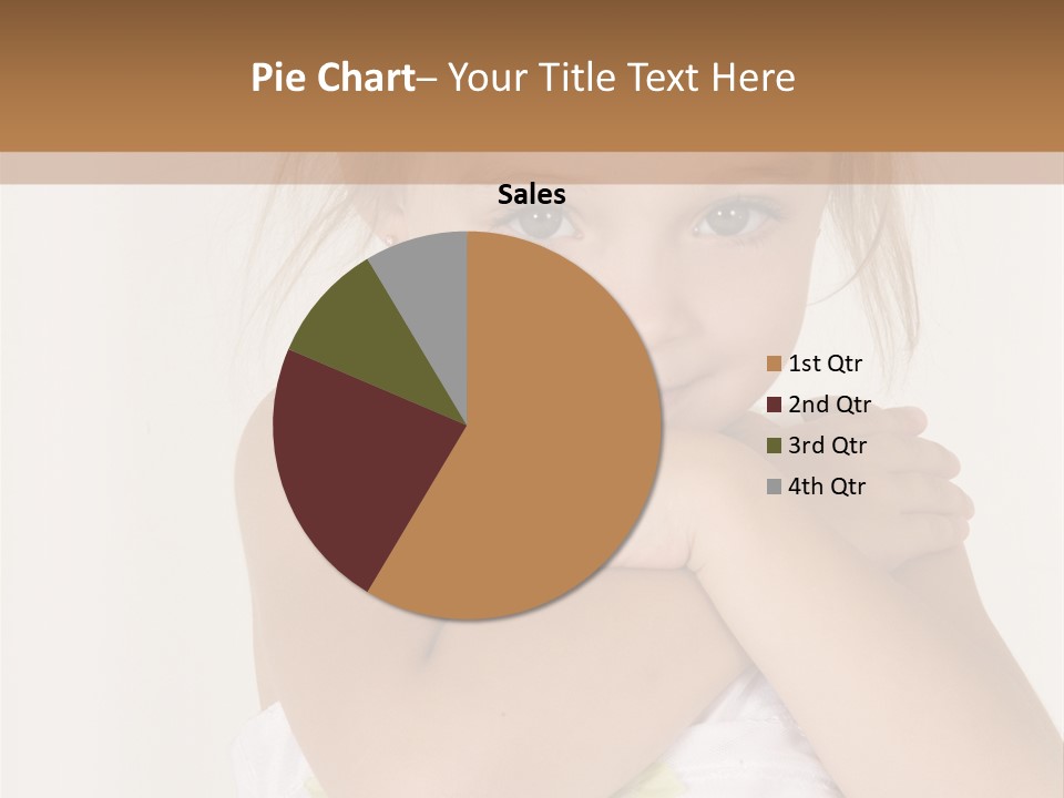 A Little Girl Is Posing For A Picture PowerPoint Template