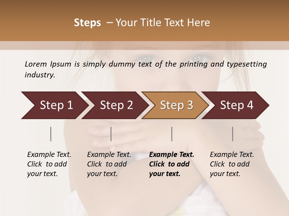 A Little Girl Is Posing For A Picture PowerPoint Template