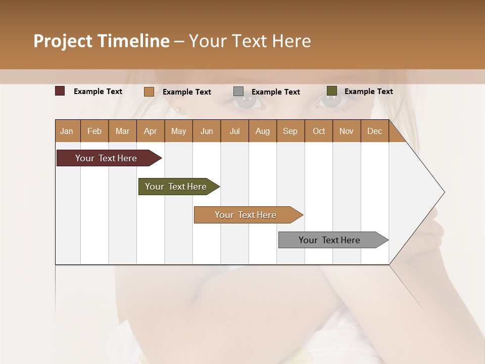 A Little Girl Is Posing For A Picture PowerPoint Template