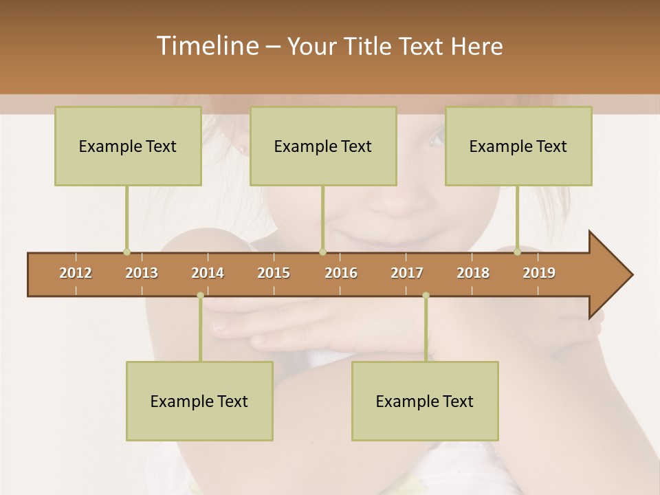 A Little Girl Is Posing For A Picture PowerPoint Template