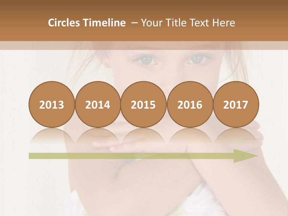 A Little Girl Is Posing For A Picture PowerPoint Template