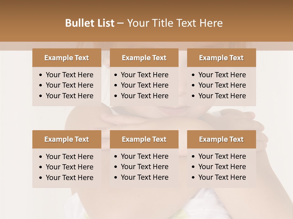 A Little Girl Is Posing For A Picture PowerPoint Template