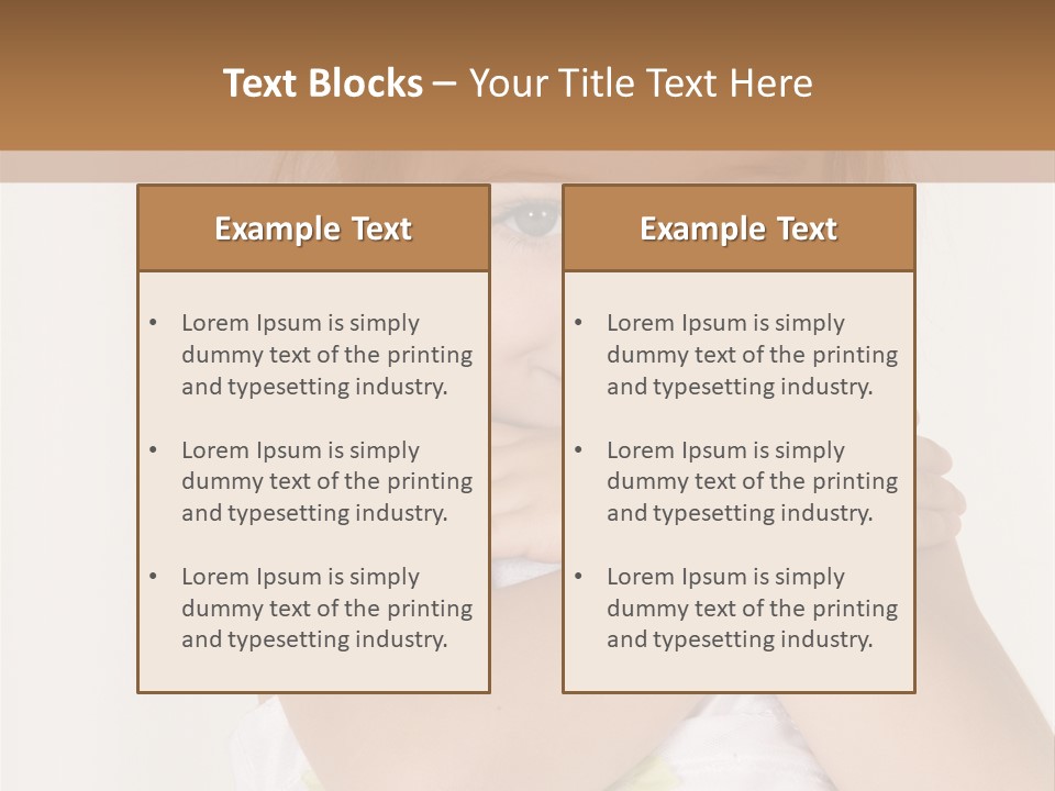 A Little Girl Is Posing For A Picture PowerPoint Template