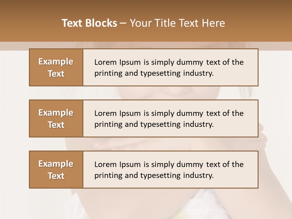 A Little Girl Is Posing For A Picture PowerPoint Template