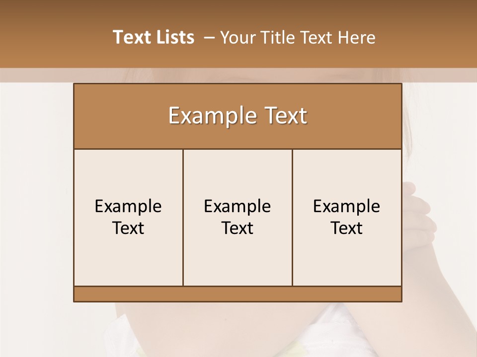 A Little Girl Is Posing For A Picture PowerPoint Template