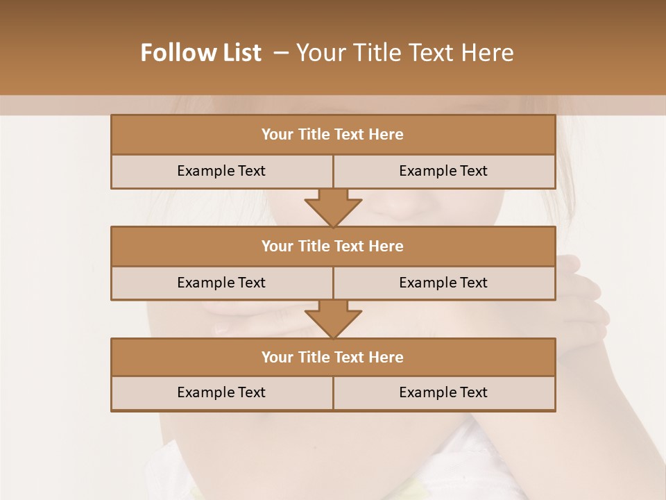 A Little Girl Is Posing For A Picture PowerPoint Template