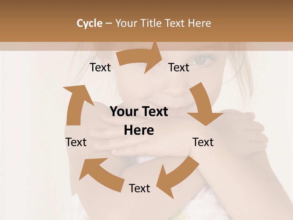 A Little Girl Is Posing For A Picture PowerPoint Template