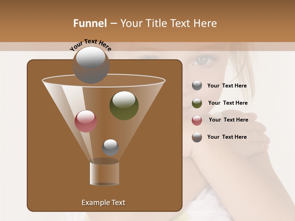 A Little Girl Is Posing For A Picture PowerPoint Template