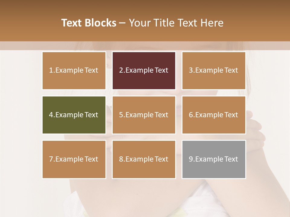 A Little Girl Is Posing For A Picture PowerPoint Template