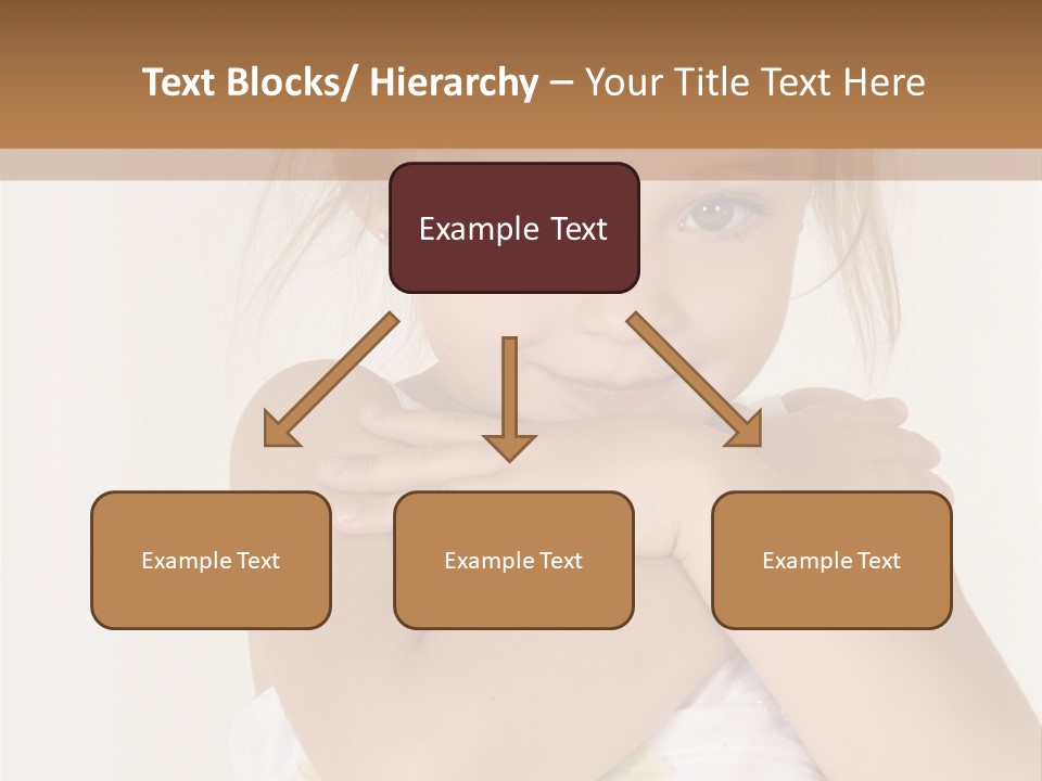 A Little Girl Is Posing For A Picture PowerPoint Template