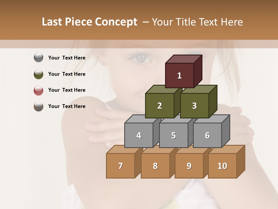 A Little Girl Is Posing For A Picture PowerPoint Template