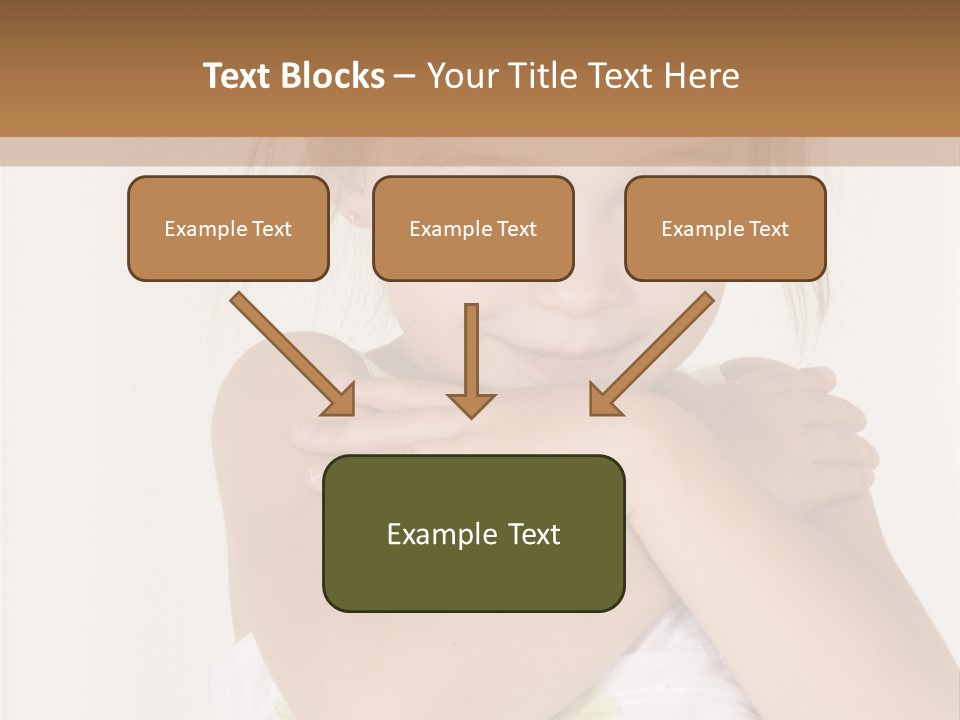 A Little Girl Is Posing For A Picture PowerPoint Template