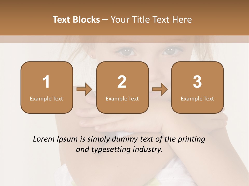 A Little Girl Is Posing For A Picture PowerPoint Template