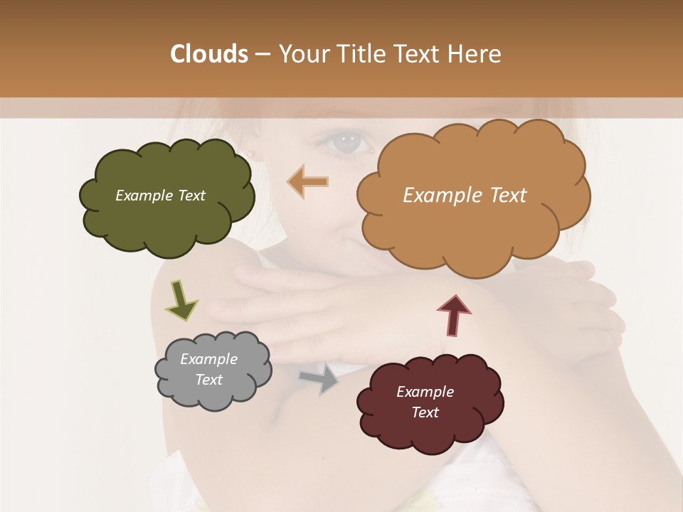 A Little Girl Is Posing For A Picture PowerPoint Template