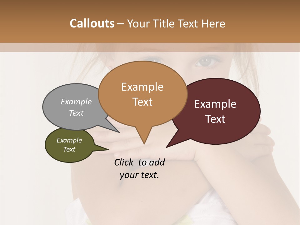 A Little Girl Is Posing For A Picture PowerPoint Template