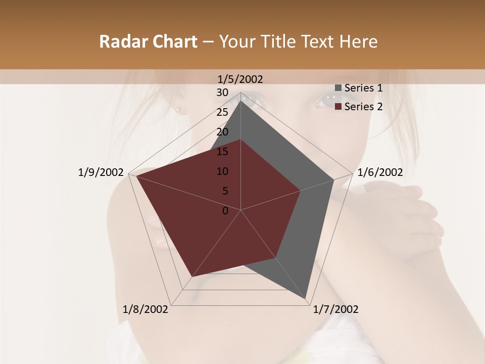 A Little Girl Is Posing For A Picture PowerPoint Template