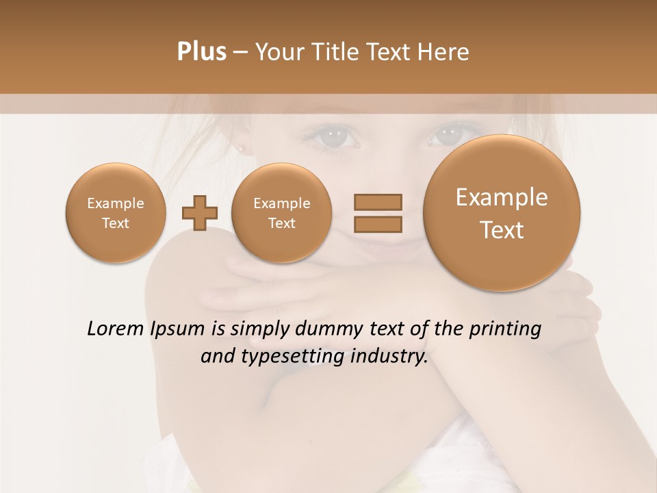 A Little Girl Is Posing For A Picture PowerPoint Template