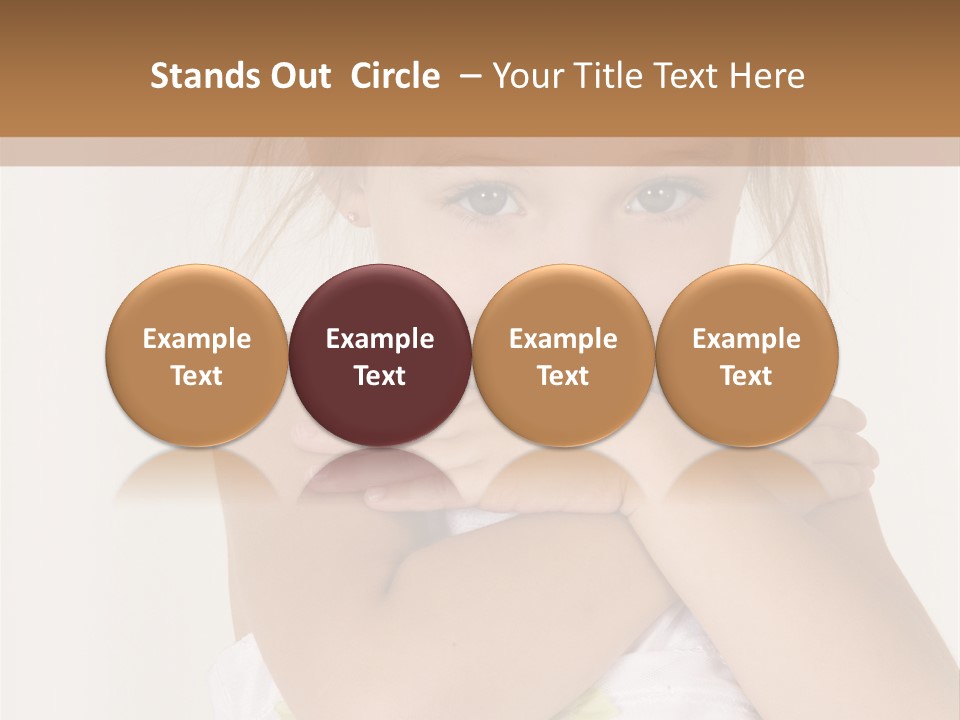 A Little Girl Is Posing For A Picture PowerPoint Template