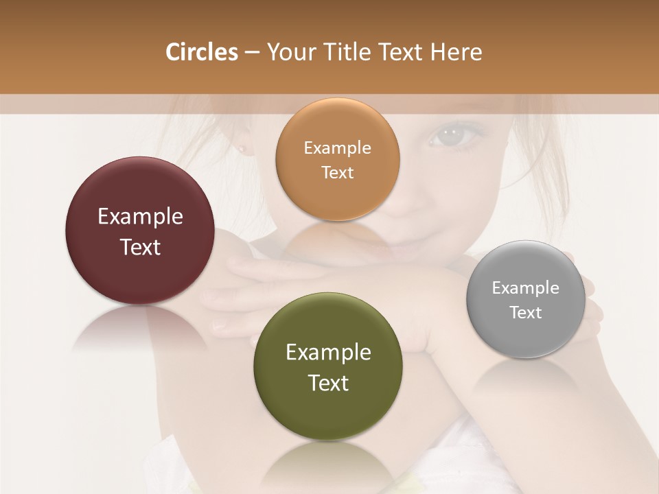 A Little Girl Is Posing For A Picture PowerPoint Template