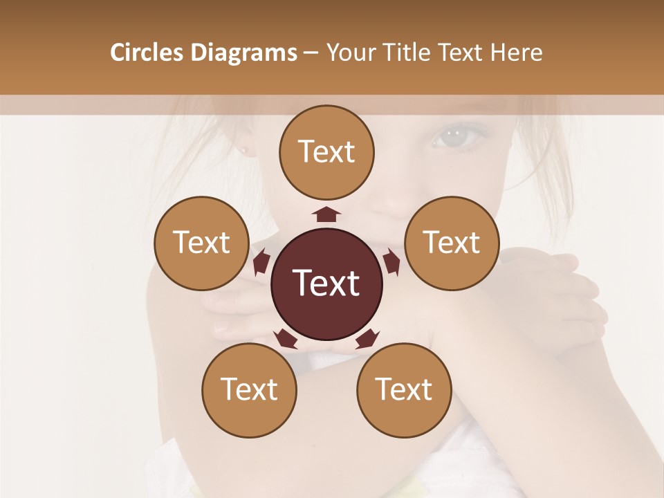 A Little Girl Is Posing For A Picture PowerPoint Template