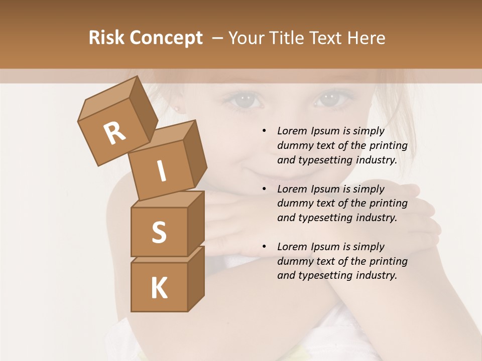 A Little Girl Is Posing For A Picture PowerPoint Template