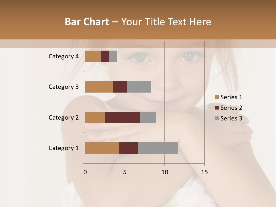 A Little Girl Is Posing For A Picture PowerPoint Template