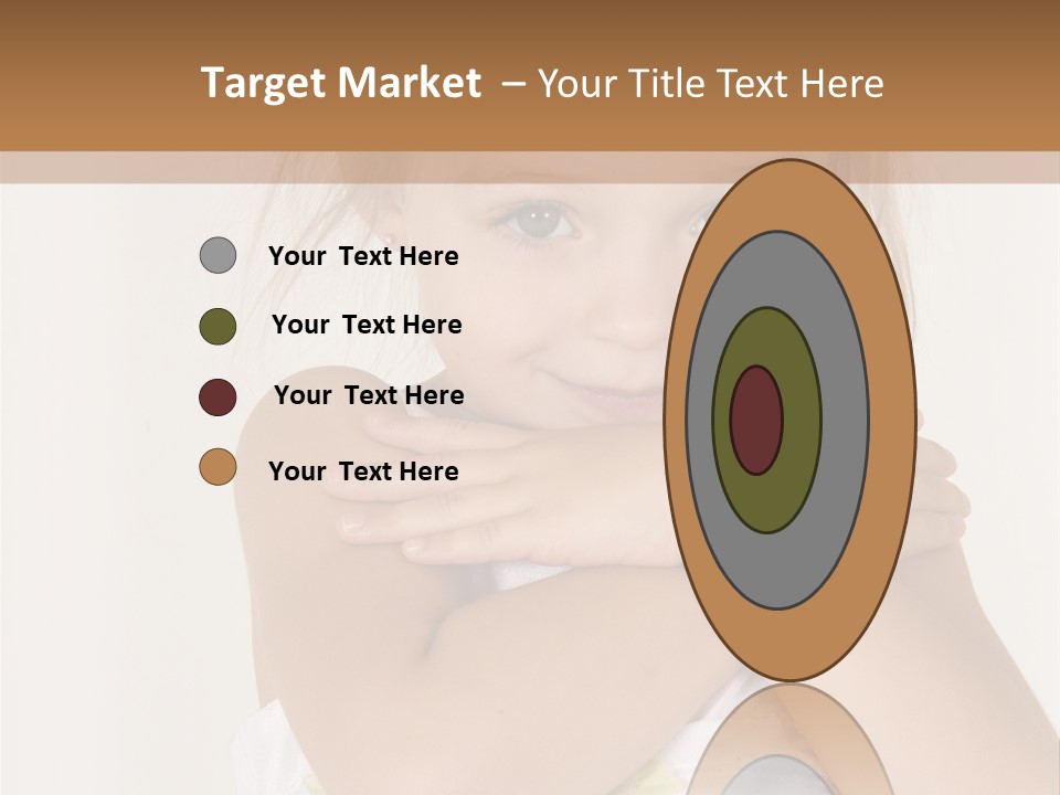 A Little Girl Is Posing For A Picture PowerPoint Template