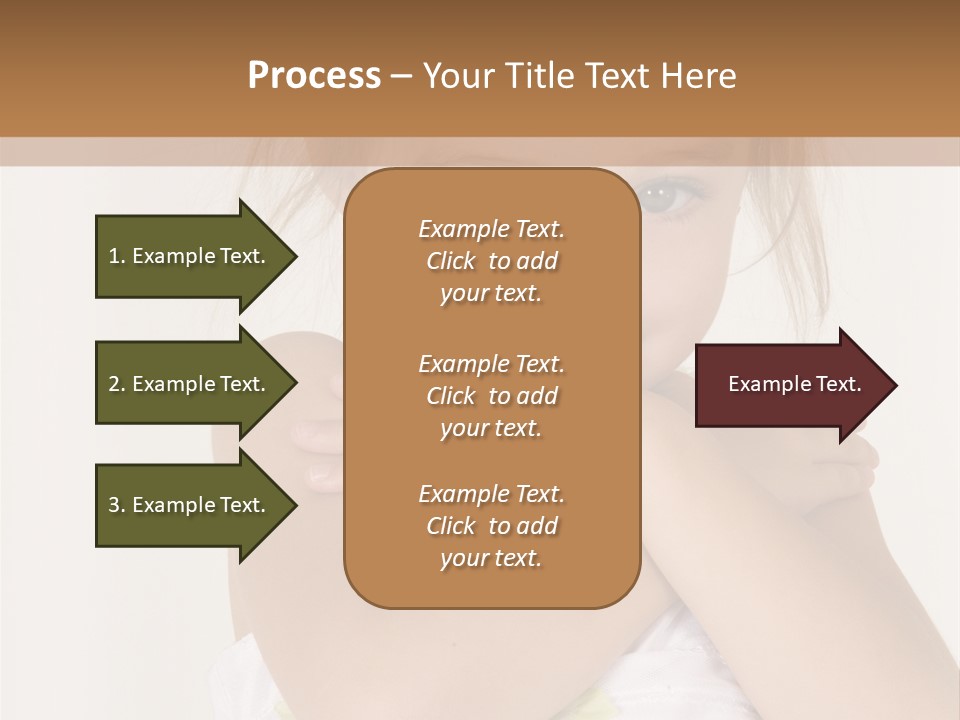 A Little Girl Is Posing For A Picture PowerPoint Template