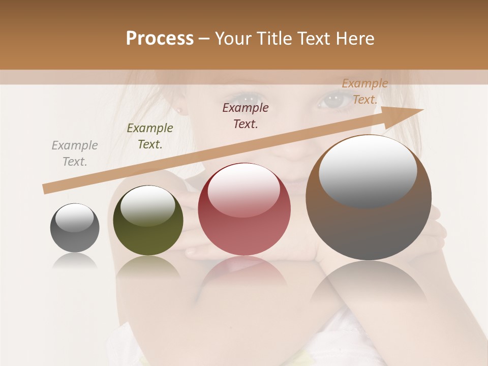 A Little Girl Is Posing For A Picture PowerPoint Template